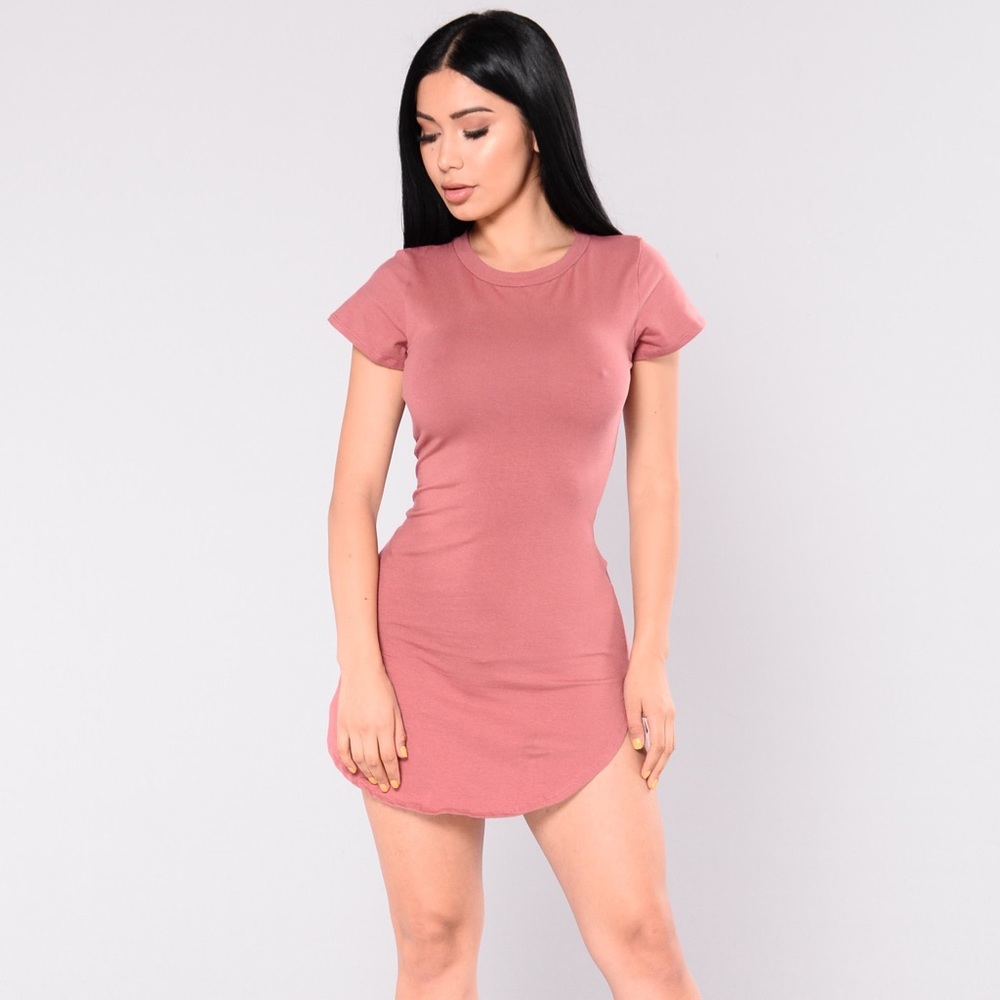 FASHION NOVA Muave Pink Tunic Dress